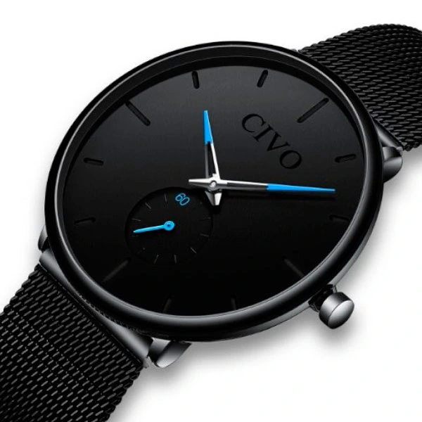 Годинник унісекс Civo Tower Black (25154)