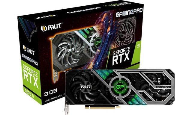 Видеокарта Palit GeForce RTX 3070 Ti GamingPro (NED307T019P2-1046A)