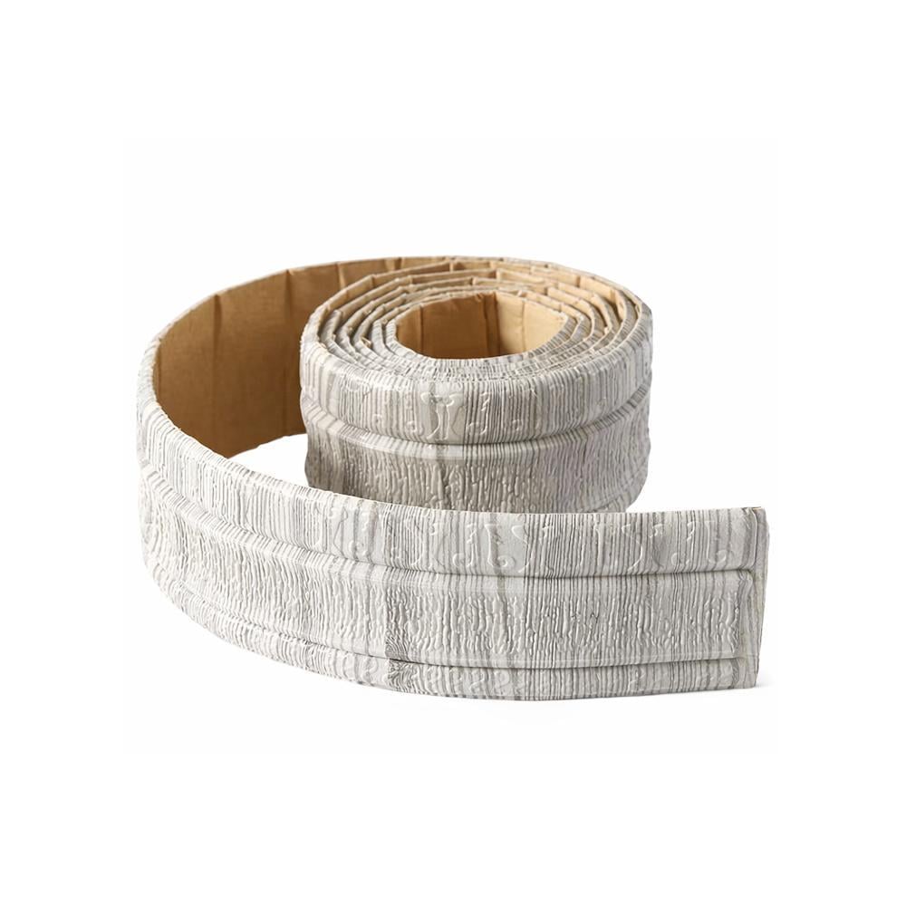 Плінтус декоративний рулонний самоклеючий ПВХ 1 рулон 230x8 см Сіре дерево