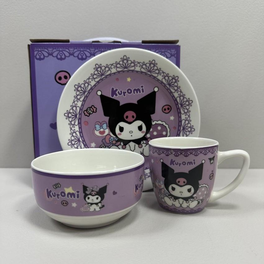 Набор детской посуды 3 предмета Kuromi 3684/2684