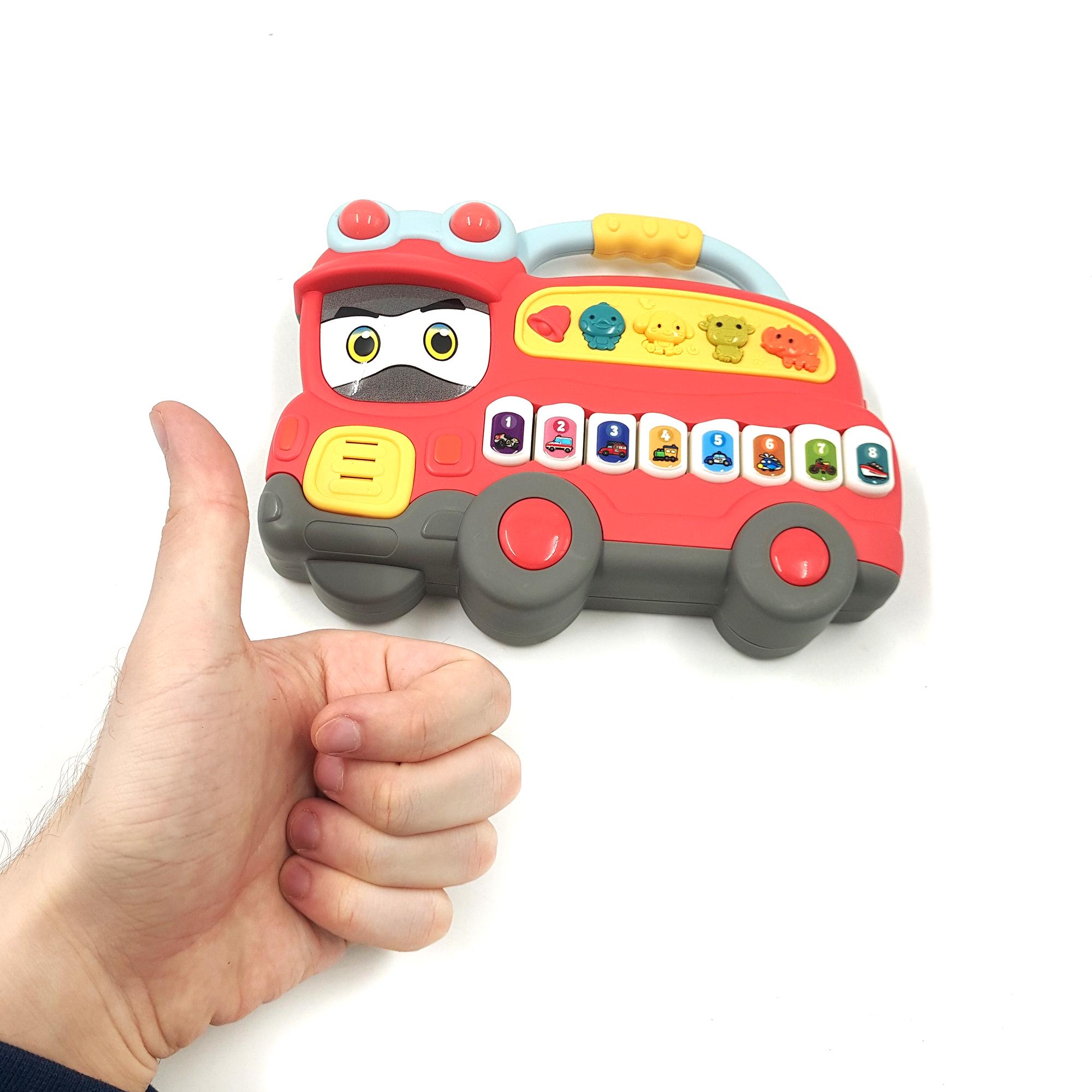 Іграшка музичний автобус TK Union Group з підсвічуванням 26 см Червоний (120549) - фото 5 Іграшка музичний автобус TK Union Group з підсвічуванням 26 см Червоний (120549) - фото 5