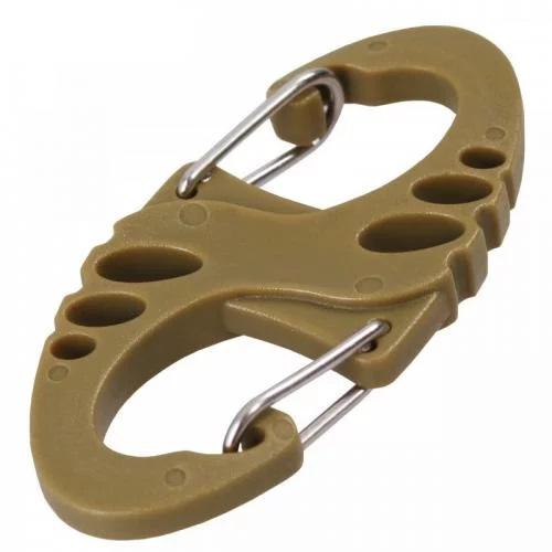 Карабин Mil-Tec S-образный 10 шт. Coyote (13458405) - фото 2