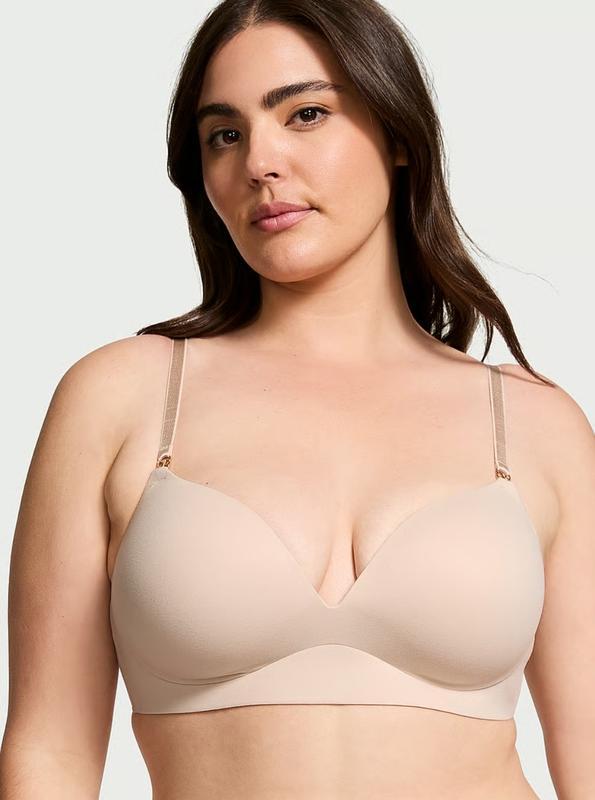 Бюстгальтер пуш-ап безшовний Victoria's Secret Love Cloud 85B Бежевий (2810617599)