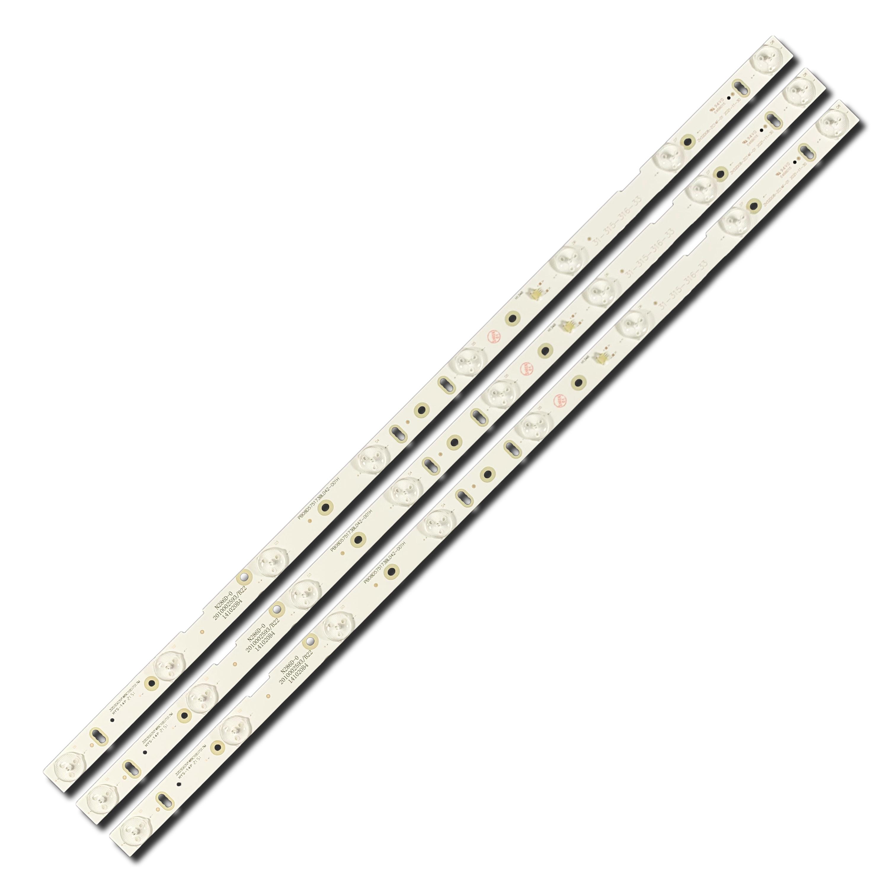 Комплект LED подсветки для TV 32" ZH32D08-ZC14F-01 PB08D575173BL042-001H 31-315-316-33 (ART-12178)