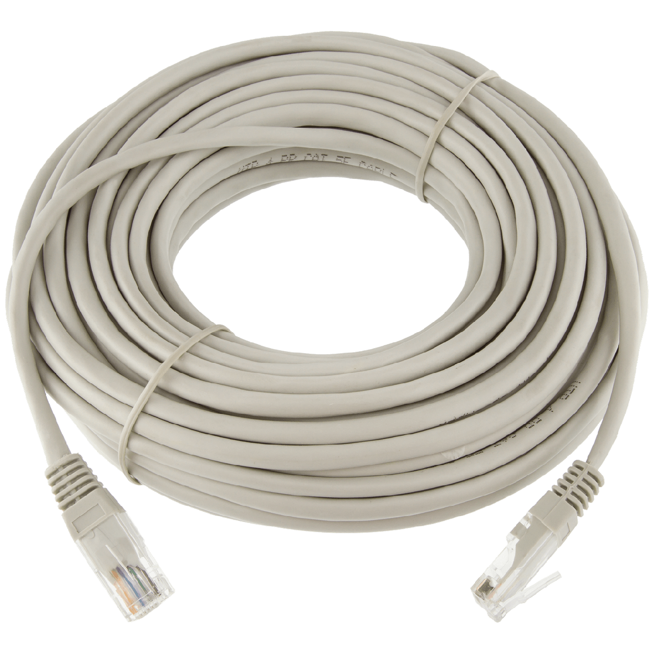 Патч-корд литой UTP RJ45 категория 5Е 15 м Серый