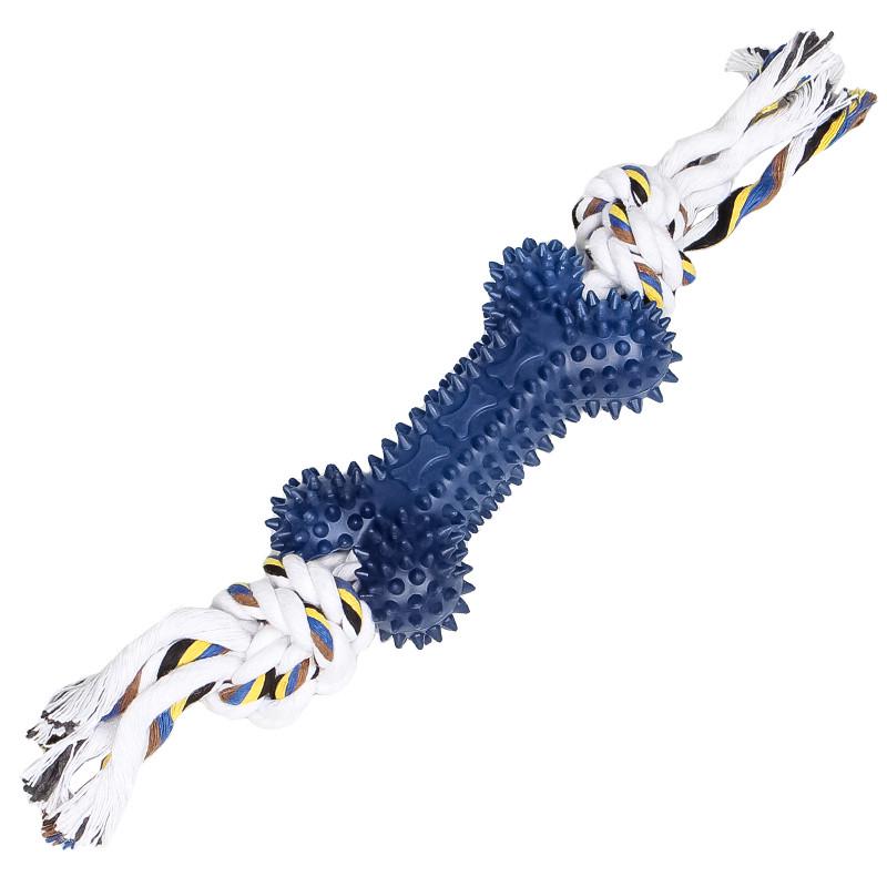 Игрушка для собак Taotaopets 04A3301 Deep Blue Веревка с костью