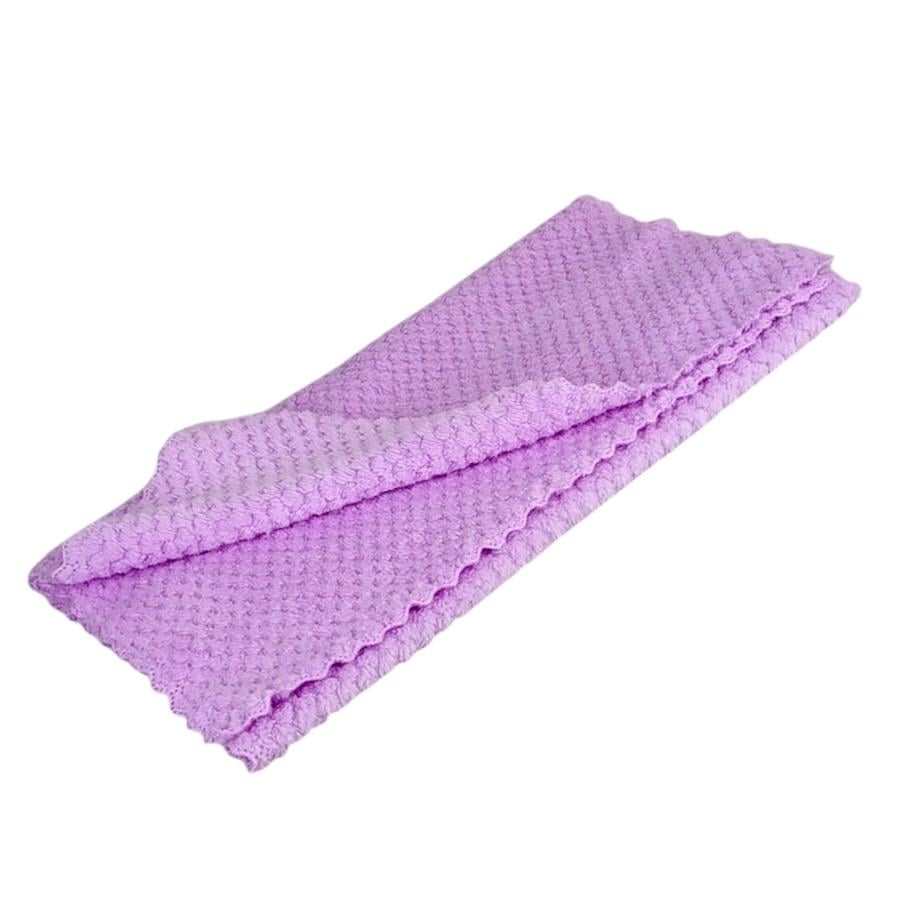 Полотенце из микрофибры для рук и лица Соты 35х75 см Светло-фиолетовый (5263)