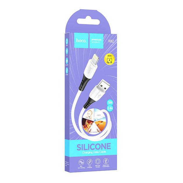 Кабель USB Hoco X82 Lightning Silicone 1 м (20770698) - фото 2