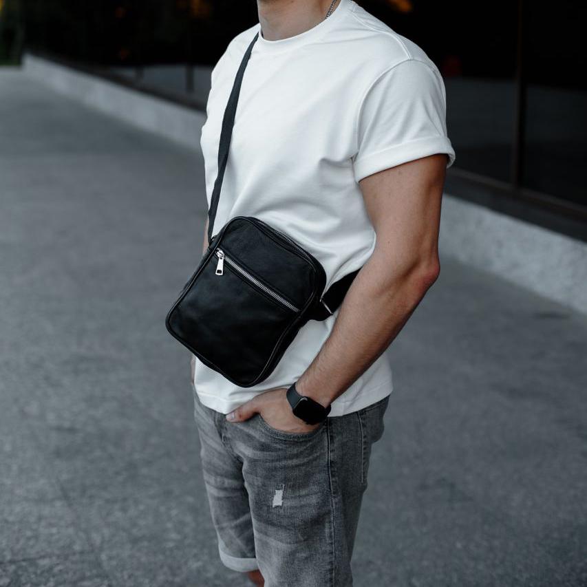 Сумка из натуральной кожи Черный (119530) - фото 19 Сумка из натуральной кожи Черный (119530) - фото 19