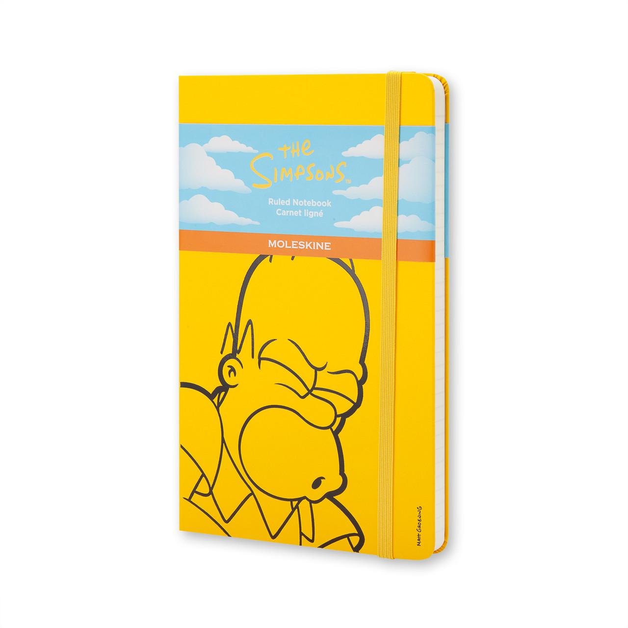Блокнот Moleskine Limited Simpsons средний 240 страниц в линейку 13х21 см Желтый