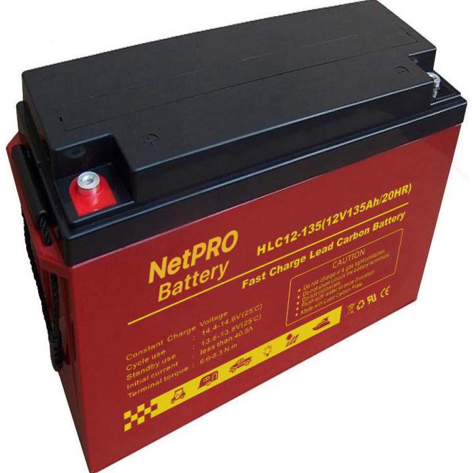 Акумулятор свинцево-карбоновий NetPRO HLC12-135 GEL для сонячних станцій 12V 135 Аh (25937487)