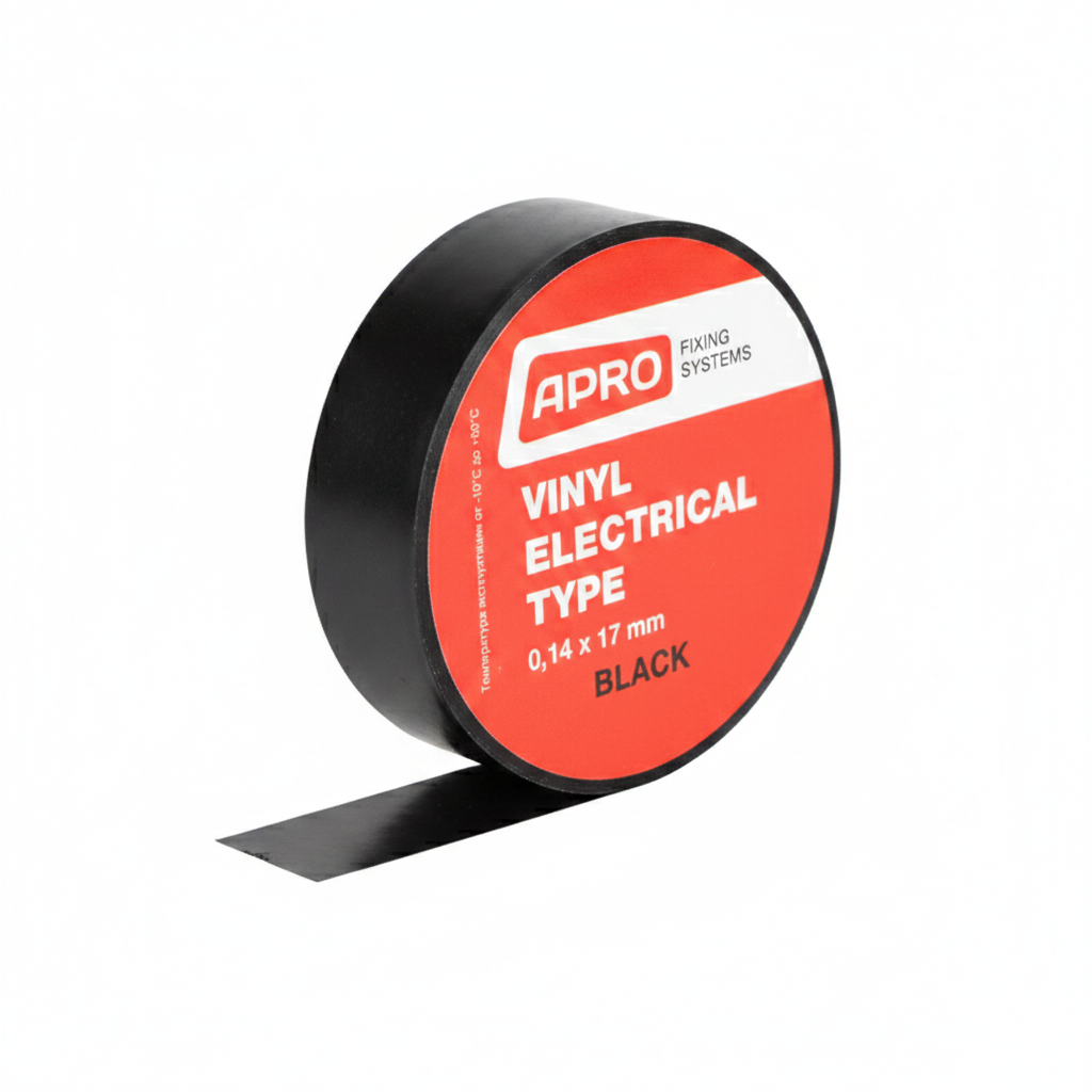 Iзоляцiйна стрiчка APRO ET-25B 0,14х17 мм 25 м Чорний (2983438981) Iзоляцiйна стрiчка APRO ET-25B 0,14х17 мм 25 м Чорний (2983438981)