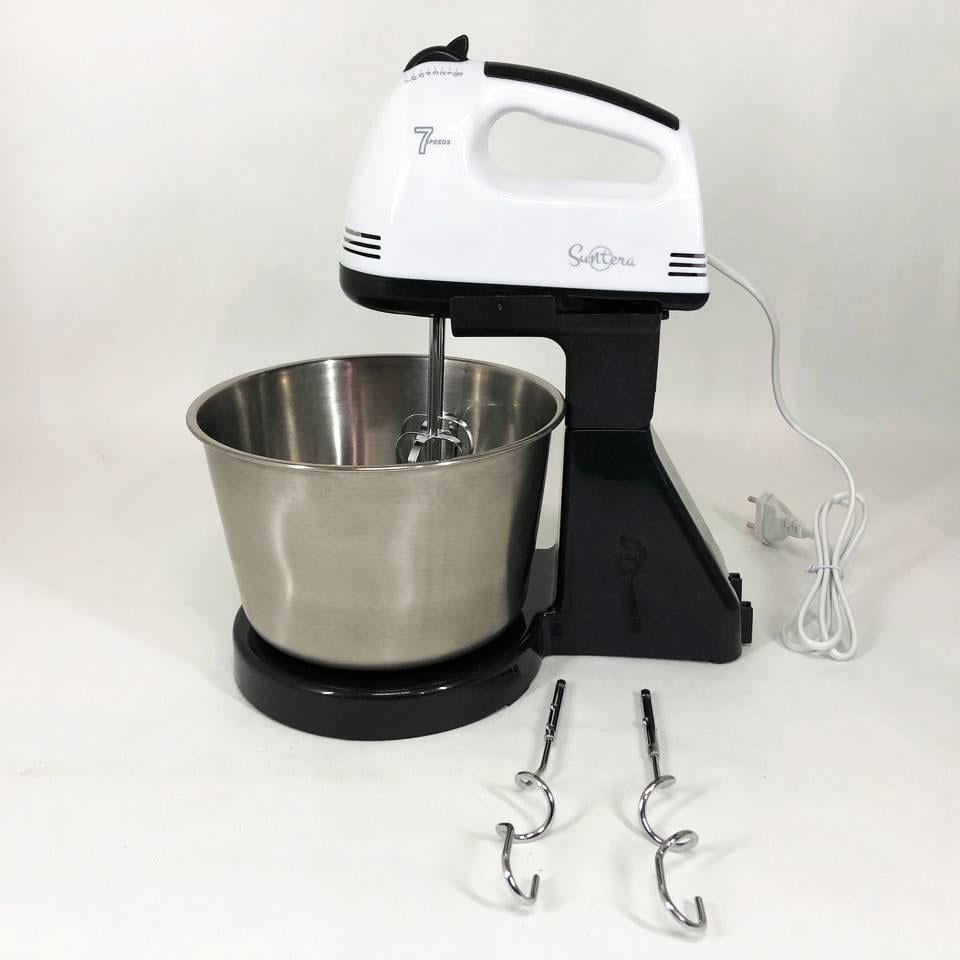 Миксер ручной Suntera SMX-504 300 Вт 7 скоростей Белый/Черный (254860) - фото 6 Миксер ручной Suntera SMX-504 300 Вт 7 скоростей Белый/Черный (254860) - фото 6