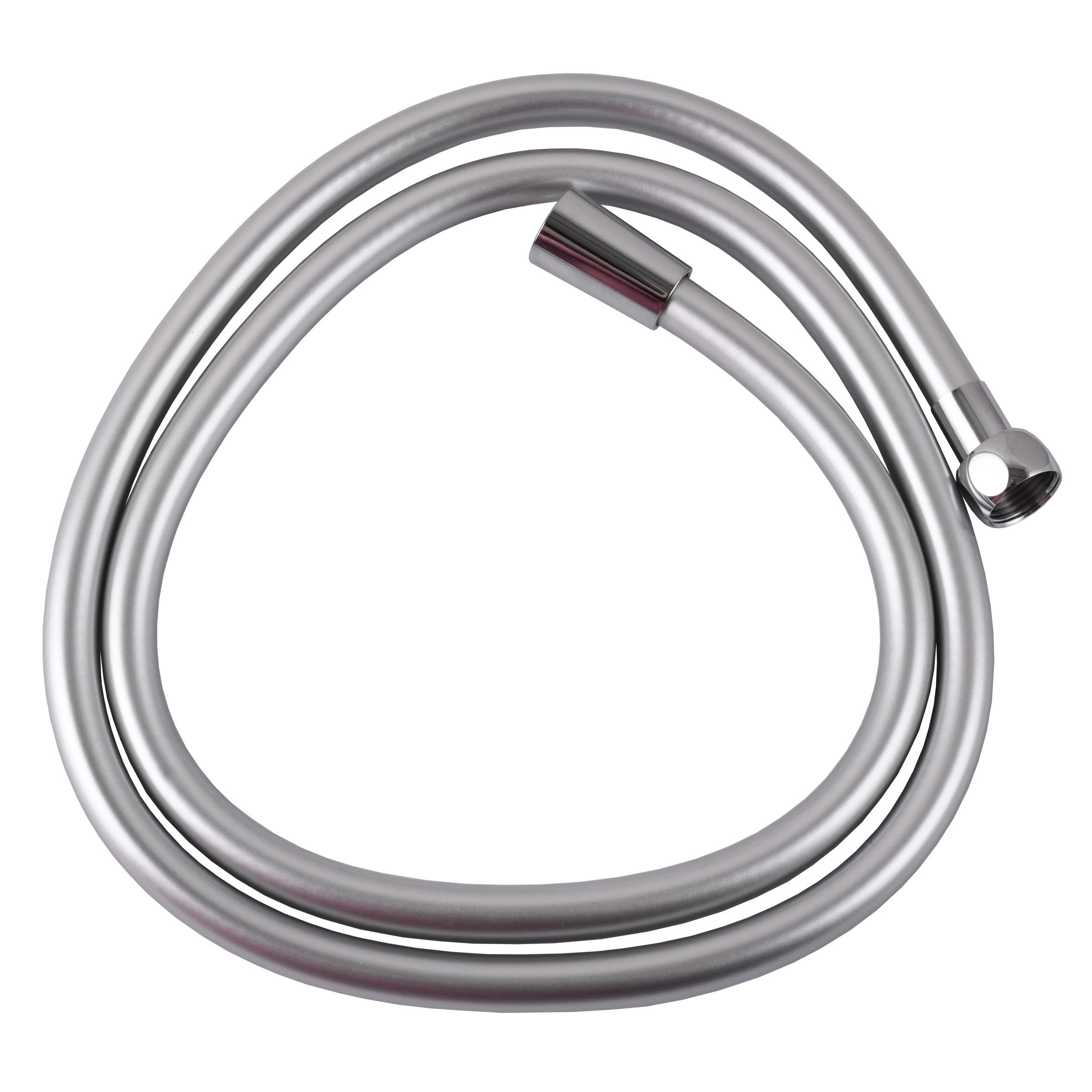 Шланг для душа силиконовый TOPAZ ЗІП-6111-GR 000028898 1500 мм Хром (231211)