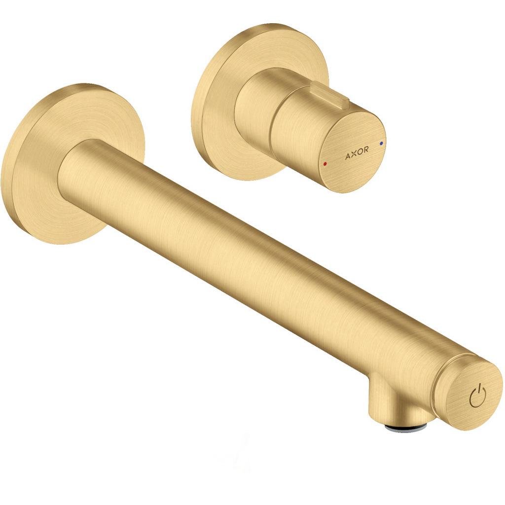 Внешняя часть смесителя Hansgrohe AXOR UNO 45113250 настенный однорычажный Золотой (133026)