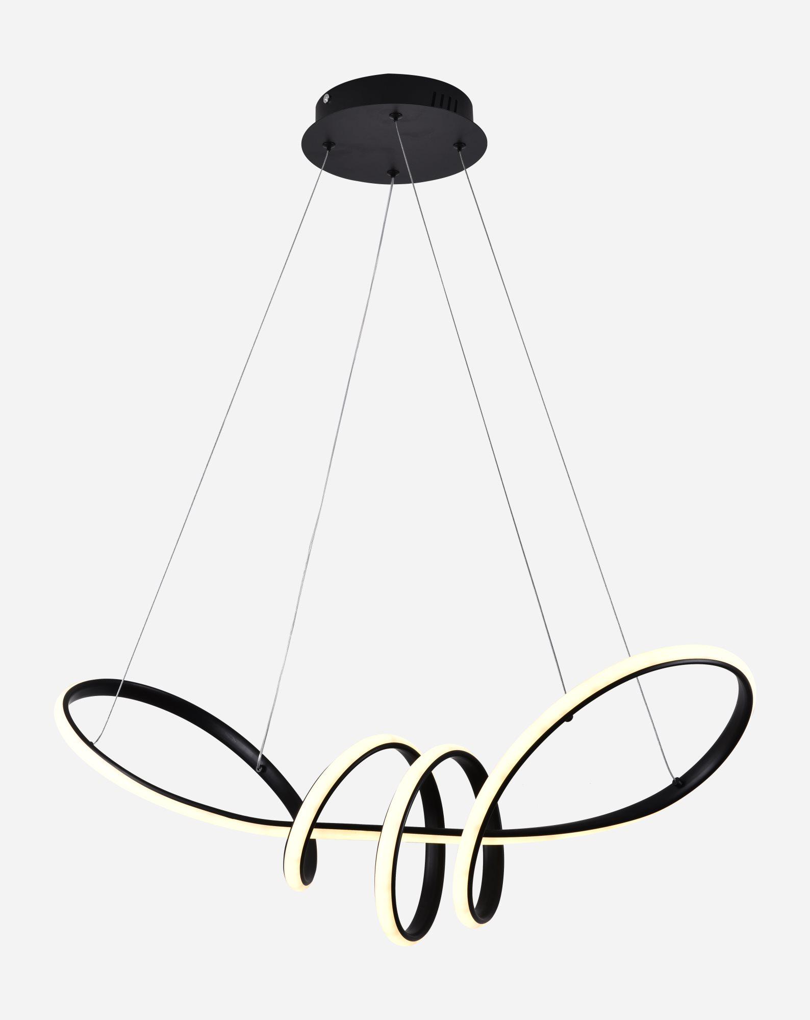 Люстра подвесная светодиодная Sirius LCD3056 BK Черный
