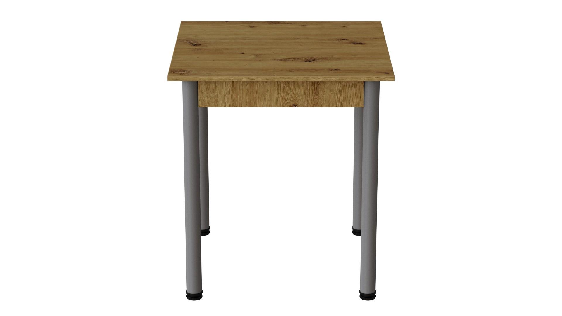 Стол кухонный Ferrum-decor Агата ДСП 16 мм 75x70x70 см Серый/Дуб Артизан (FRD-105671)