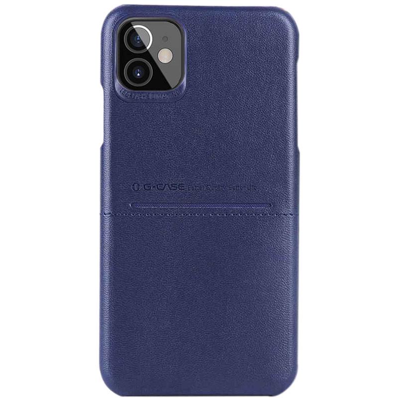 Шкіряна накладка G-Case Cardcool Series для Apple iPhone 12 mini (Синій) (155031)