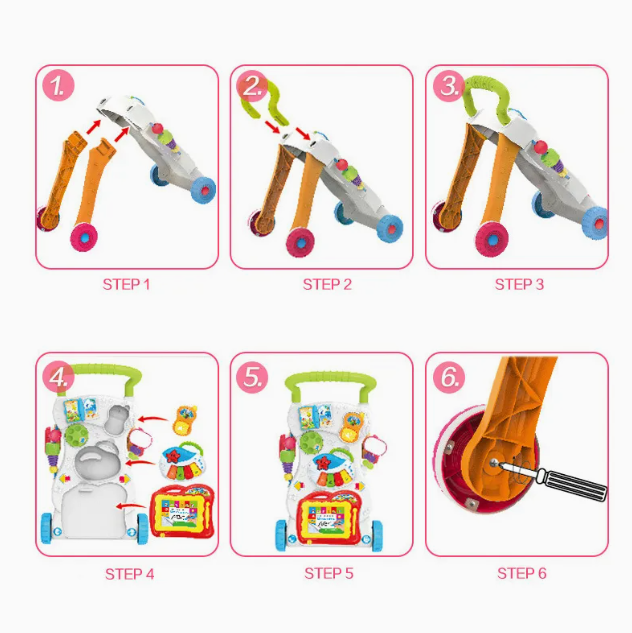 Ходунки-каталка развивающие детские TK Group HE0801 (2591015857) - фото 5 Ходунки-каталка развивающие детские TK Group HE0801 (2591015857) - фото 5