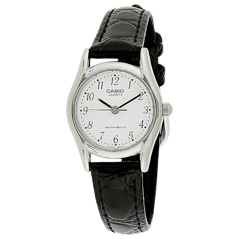 Часы женские Casio LTP-1094E-7B минеральное стекло белый циферблат