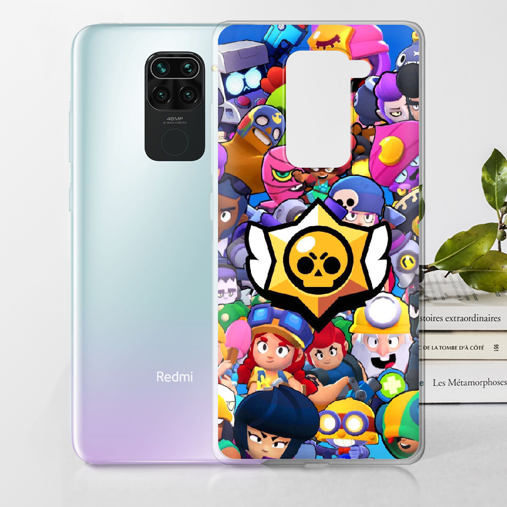 Чохол Boxface Xiaomi Redmi Note 9 Brawl Stars Прозорий силікон (39801-up2389-39801) - фото 2