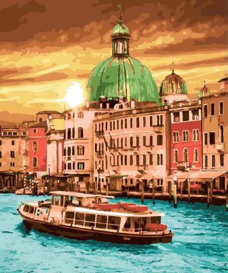 Картина по номерам Brushme Яркий закат Венеции (GX29268) Картина по номерам Brushme Яркий закат Венеции (GX29268)