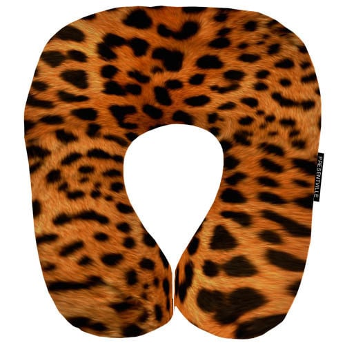 Дорожная подушка Окрас гепарда 32x30 см (DOP_16J085)