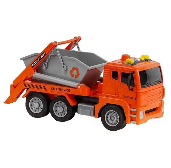 Спецтехніка WY 821 B Самоскид підсвічування/звуки/помповий механізм/інерція в коробці