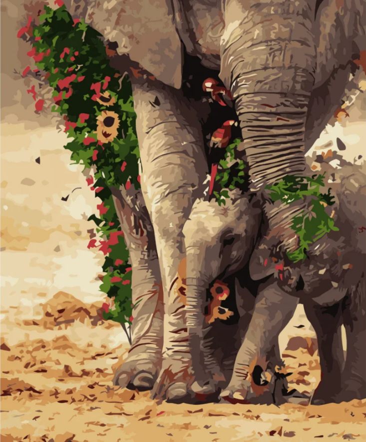 Картина по номерам Strateg Мать с ребенком 40x50 см (VA-3676)