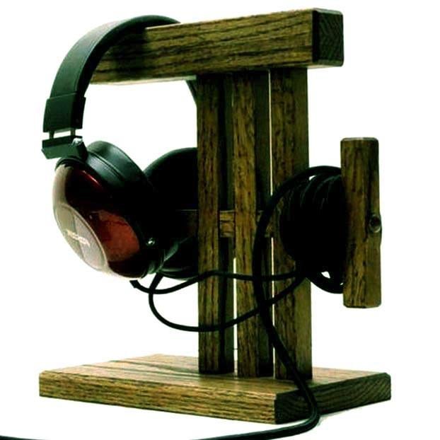 Стойка для наушников из дерева Симон мускат (НУП-002607)