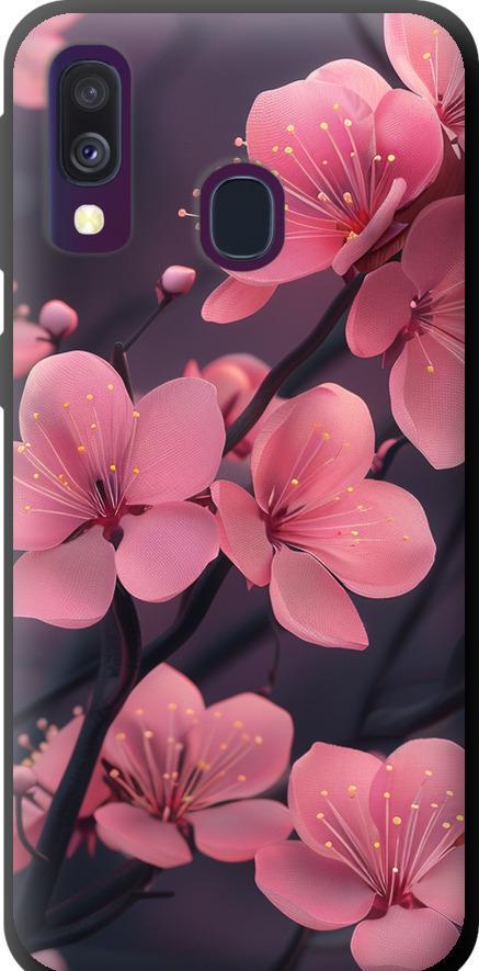 Чехол на Samsung Galaxy A40 2019 A405F Пурпурная сакура (6075b-1672-42517)