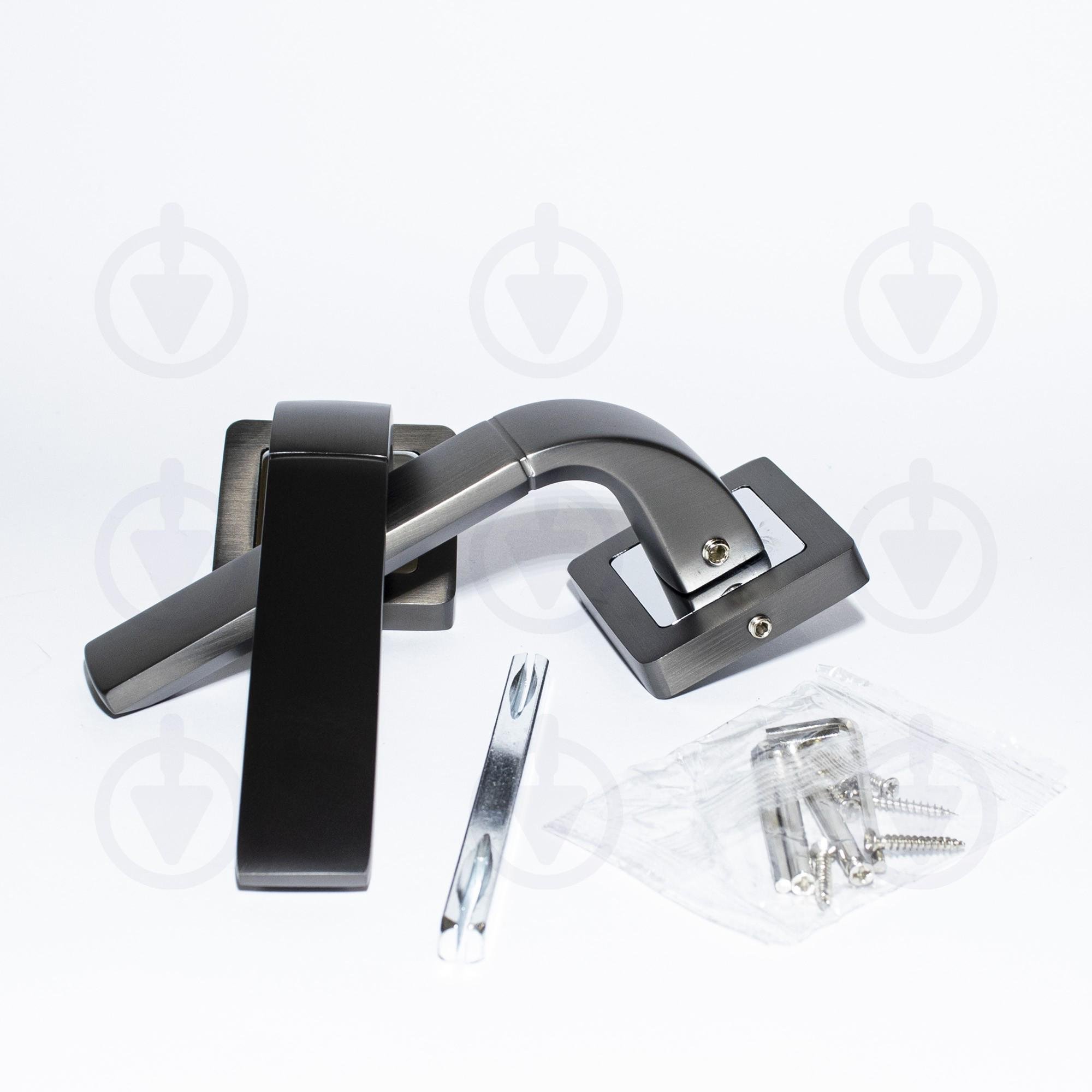 Ручка дверная Punto ORION QR GR/CP-23 Графит/хром (34791) - фото 5