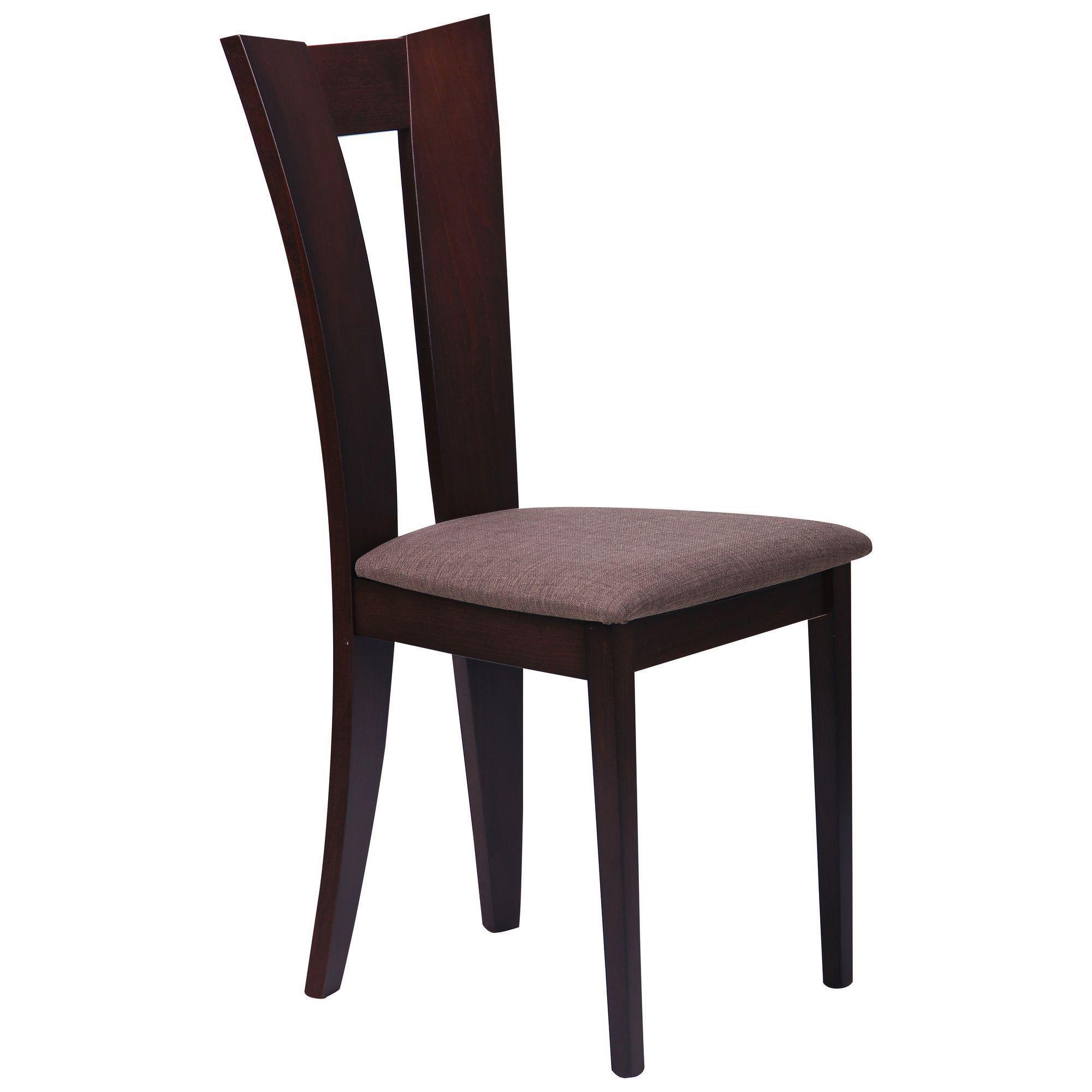 Обеденный стул AMF Бристоль СВ-3980YBH дерево/текстиль 960х450х530 мм Орех темный/Коричневый