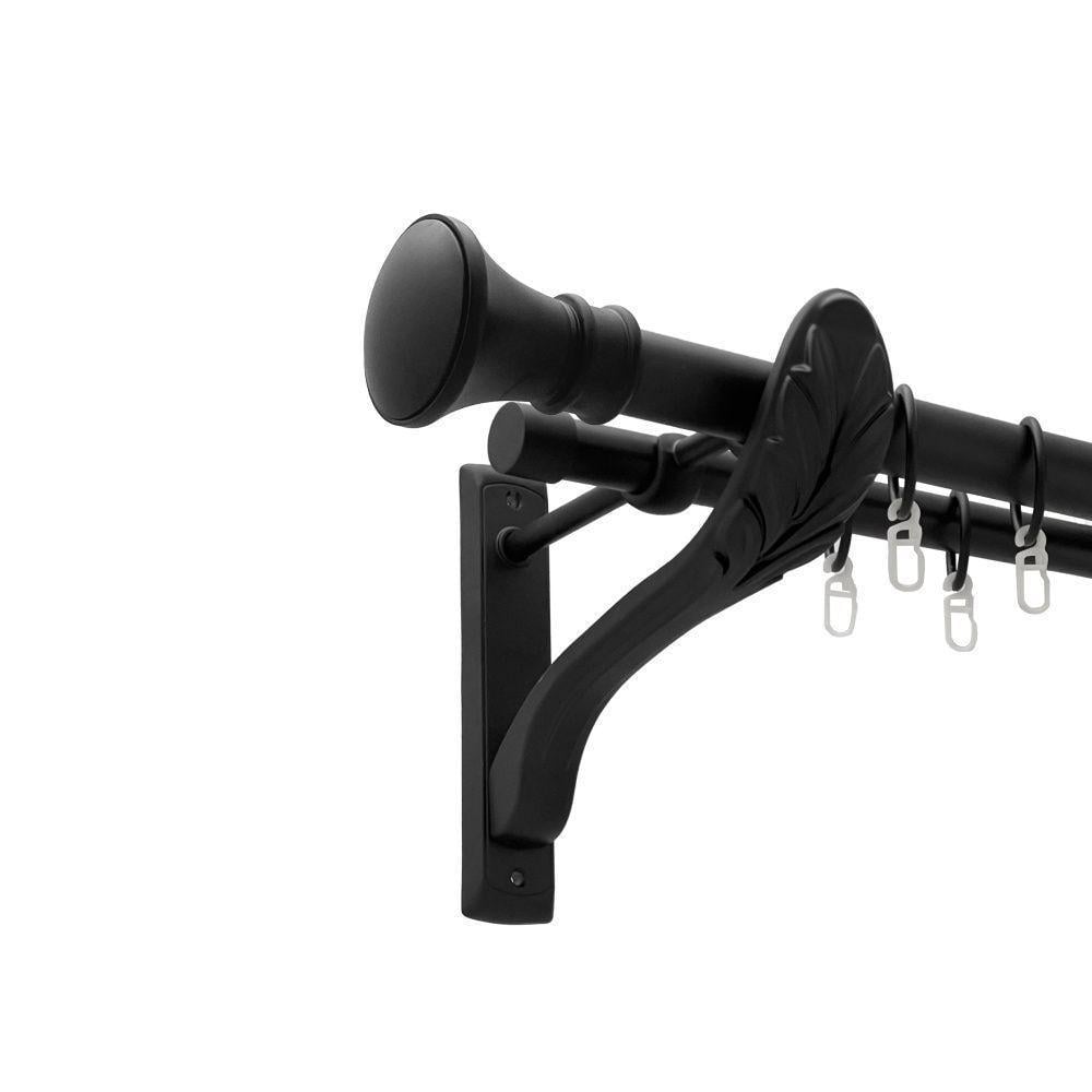 Карниз Orvit Люксор дворядний гладкий 25\19 мм 240 см Чорний (00-00018206)