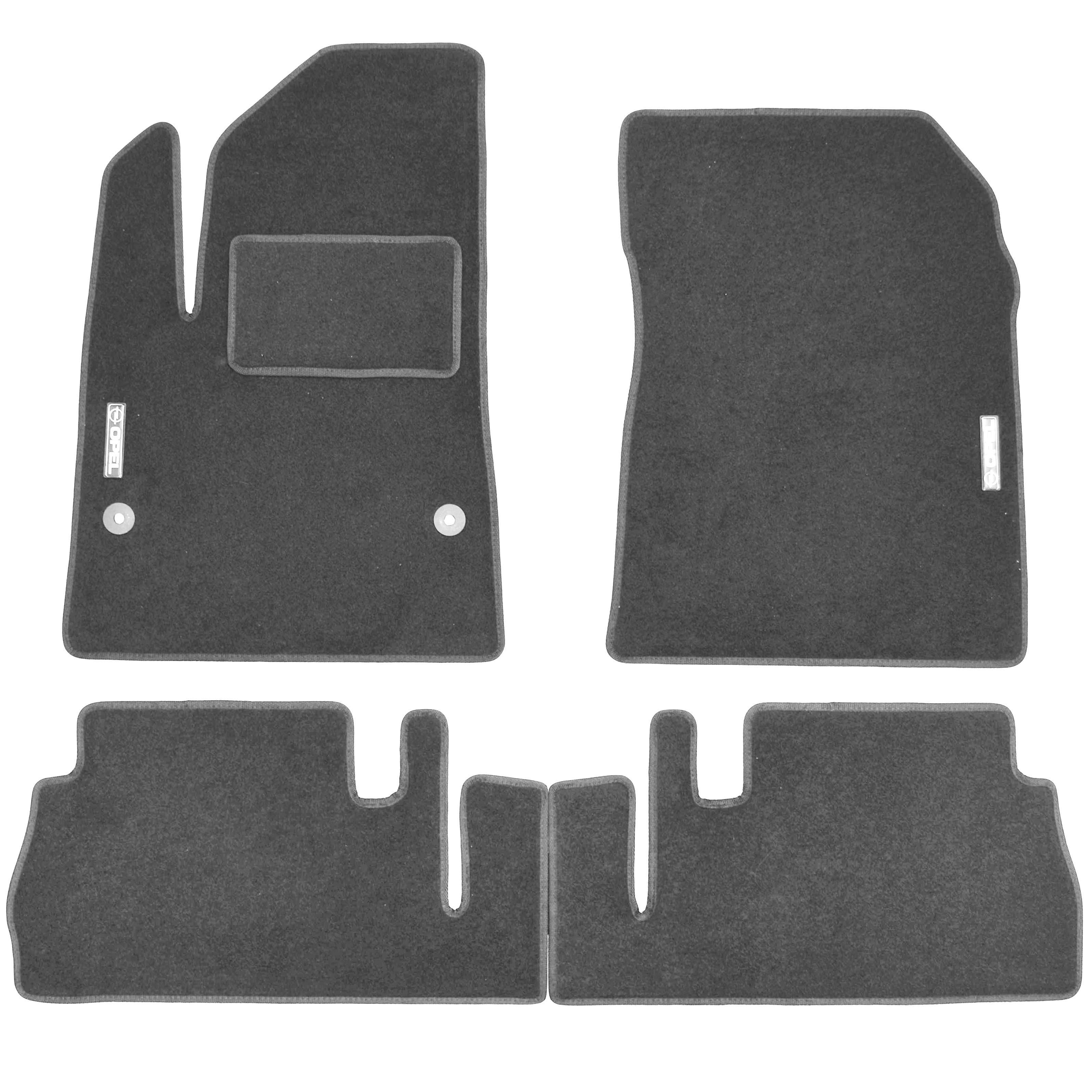 Коврики Стандарт в салон для Opel Combo 2018 без подлокотника текстильные Серый