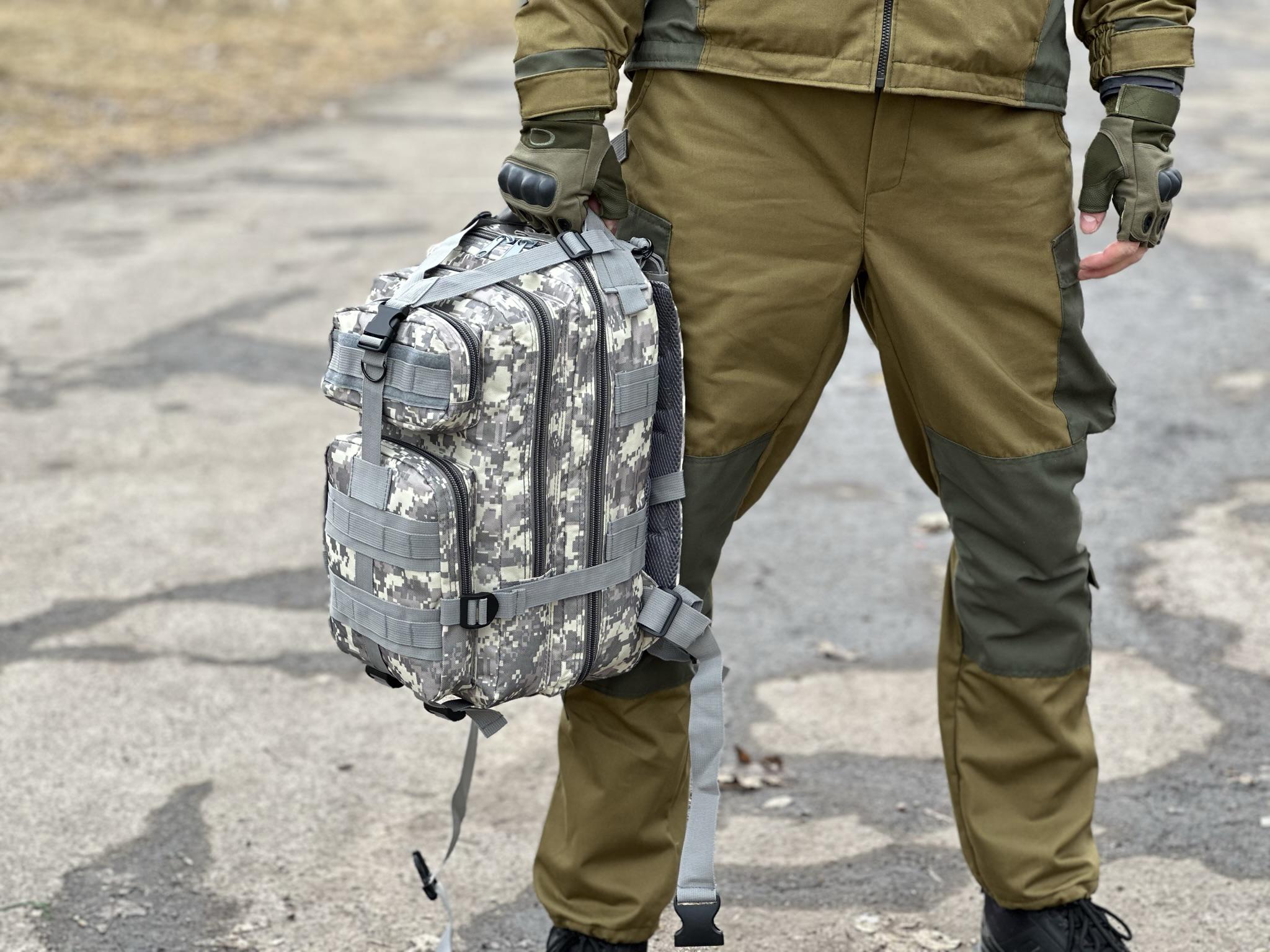 Рюкзак армійський Tactic 25 л Піксель (ta25-pixel) - фото 7 Рюкзак армійський Tactic 25 л Піксель (ta25-pixel) - фото 7