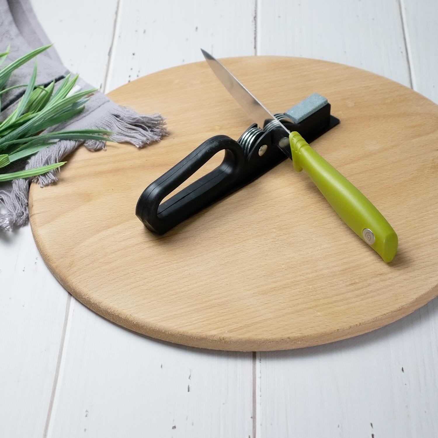 Точилка для ножей механическая Черный (85394) - фото 3 Точилка для ножей механическая Черный (85394) - фото 3