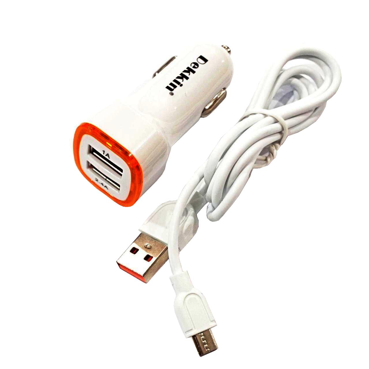 Зарядное устройство для Dekkin DK-35 2хUSB с кабелем Micro USB (15467599) - фото 1