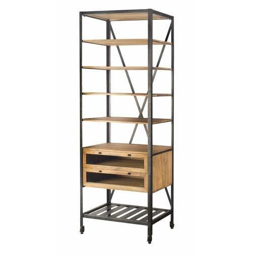 Стеллаж для хранения Loft NS-1892 2280x800x450 мм Черный (6156d5843edc877ba85899b1)