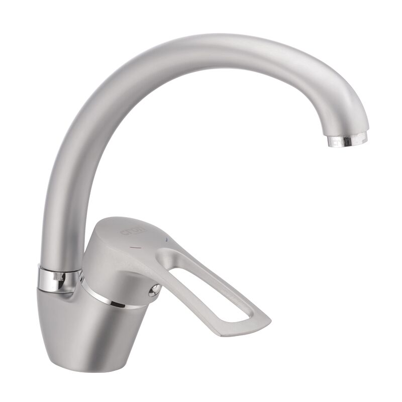 Смеситель для кухни CRON Hansberg 777 Матовый хром (HB0908)