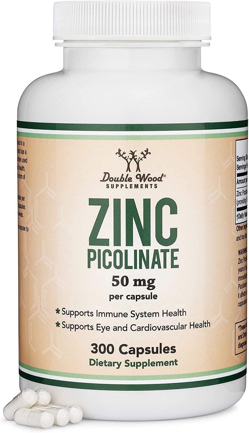 Пиколинат цинка Double Wood Zinc Picolinate 50 mg 300 capsules