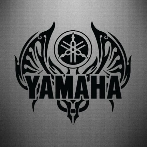 Наклейка Yamaha 45x39,9 см Черный (21558375)