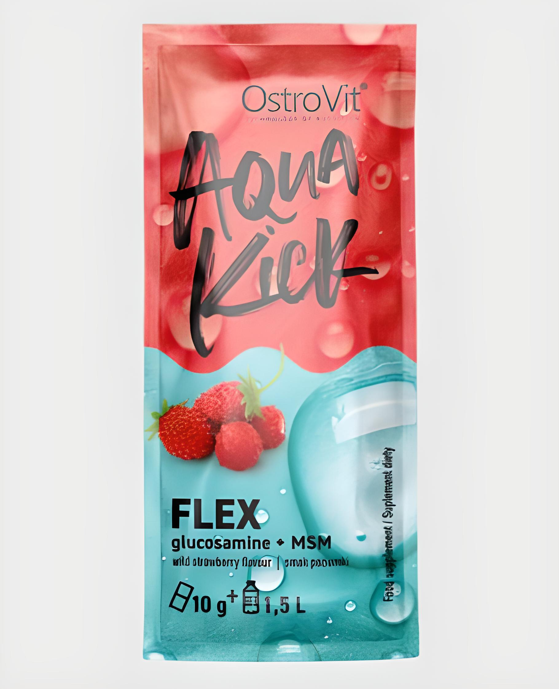 Витаминно-минеральный комплекс для спорта OstroVit Aqua Kick Flex 10 г 1 порция Strawberry
