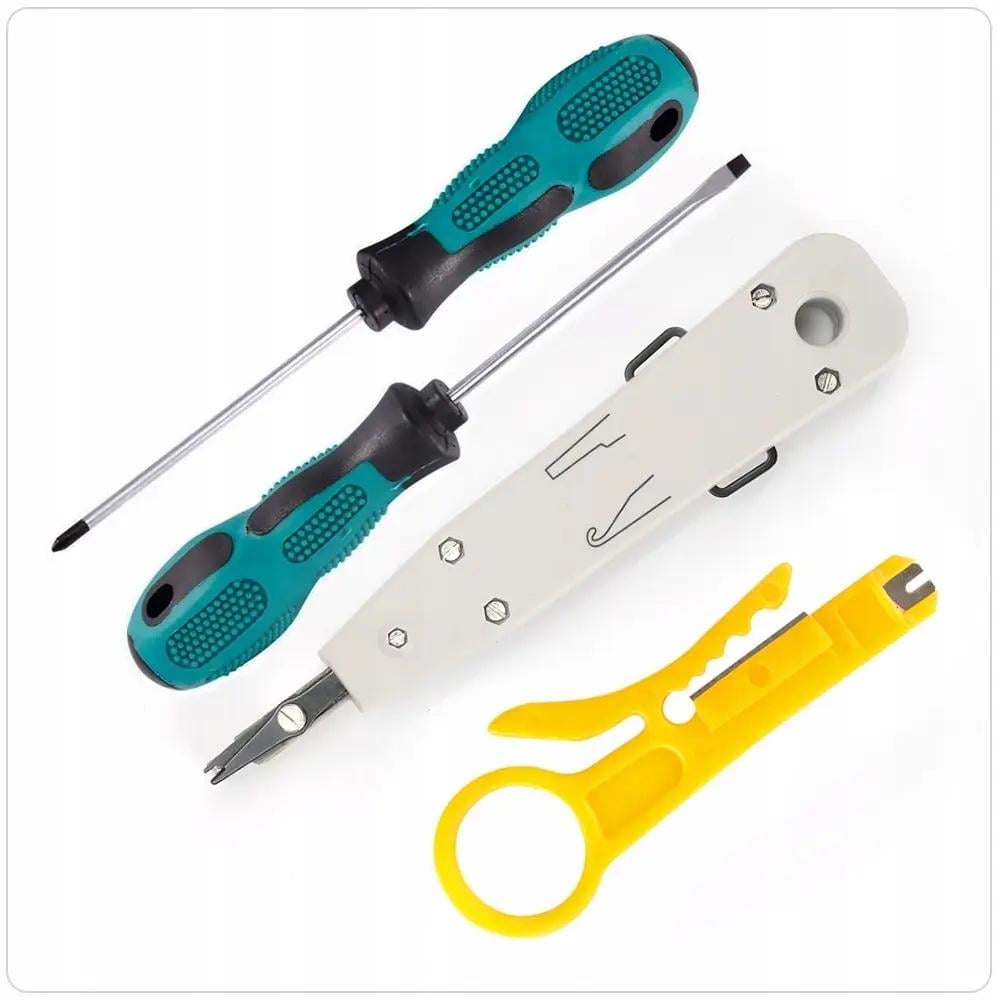 Набір мережевика 005427 для обтиску/тестування/монтажу крученої пари (11563166179) - фото 6 Набір мережевика 005427 для обтиску/тестування/монтажу крученої пари (11563166179) - фото 6