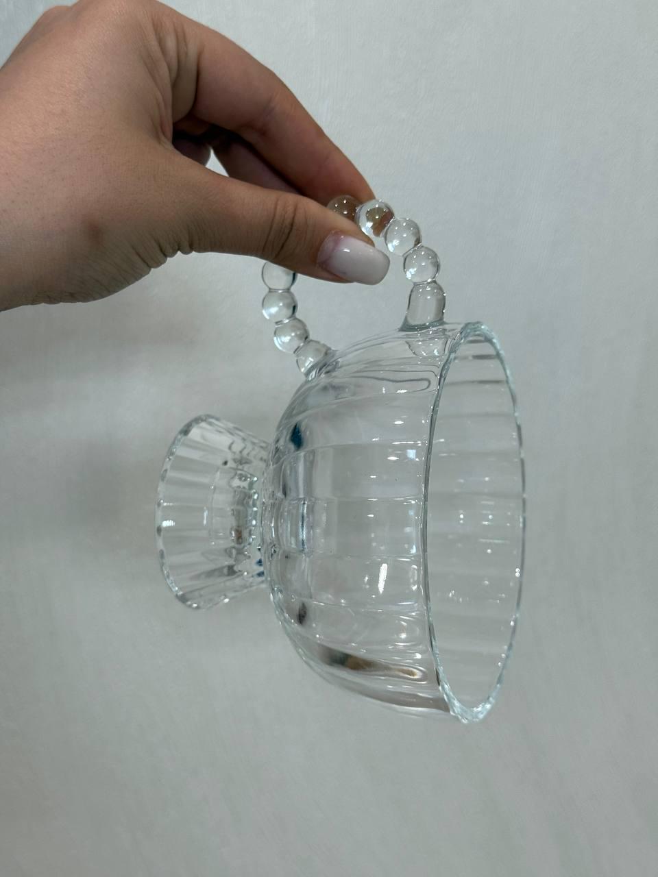 Набір креманок скляних YIWU 300 мл 2 шт. Прозорий (HP-19-7) - фото 3 Набір креманок скляних YIWU 300 мл 2 шт. Прозорий (HP-19-7) - фото 3