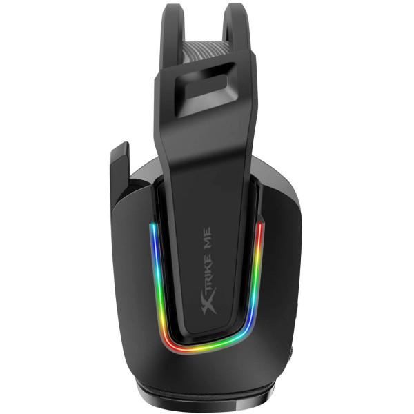 Наушники игровые Xtrike ME GH-712 USB/3,5 мм RGB Черный - фото 2