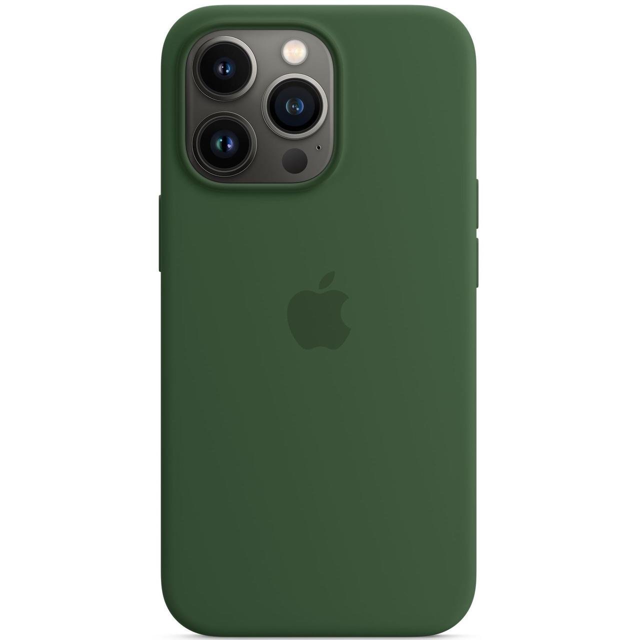 Cиликоновый чехол накладка Silicone Case for iPhone 13 Pro Max, Clover (HC)(A) - фото 1