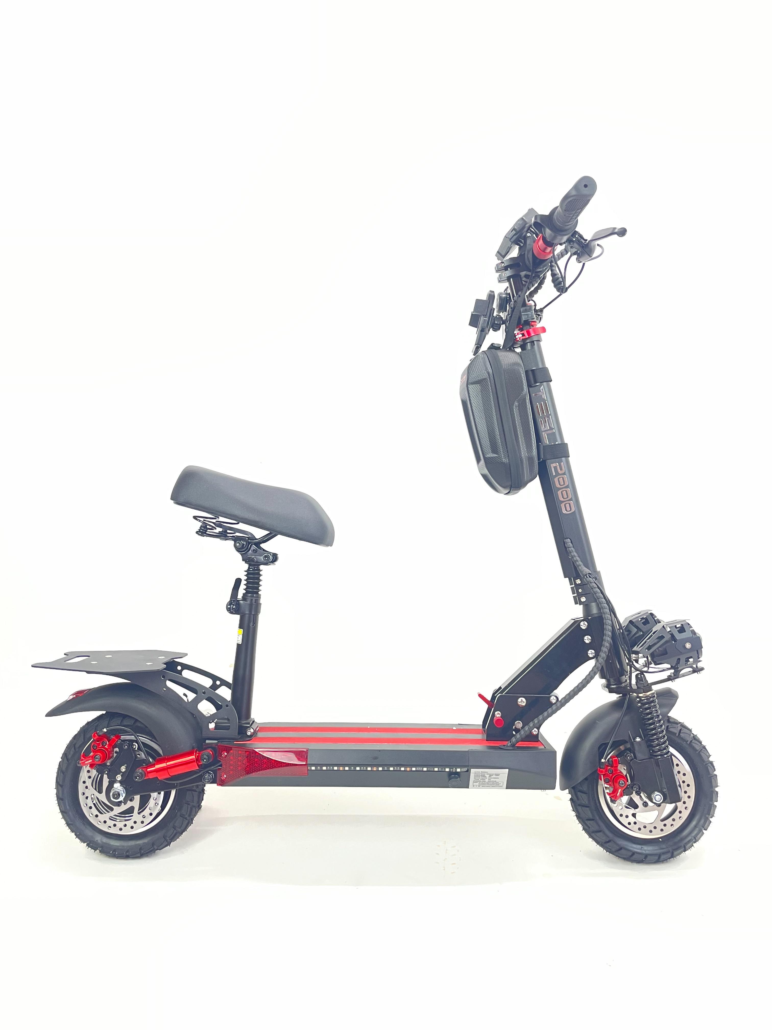 Електросамокат із сидінням TESLA 2000 New 2000W 48V 21Ah NFC ключі - фото 4