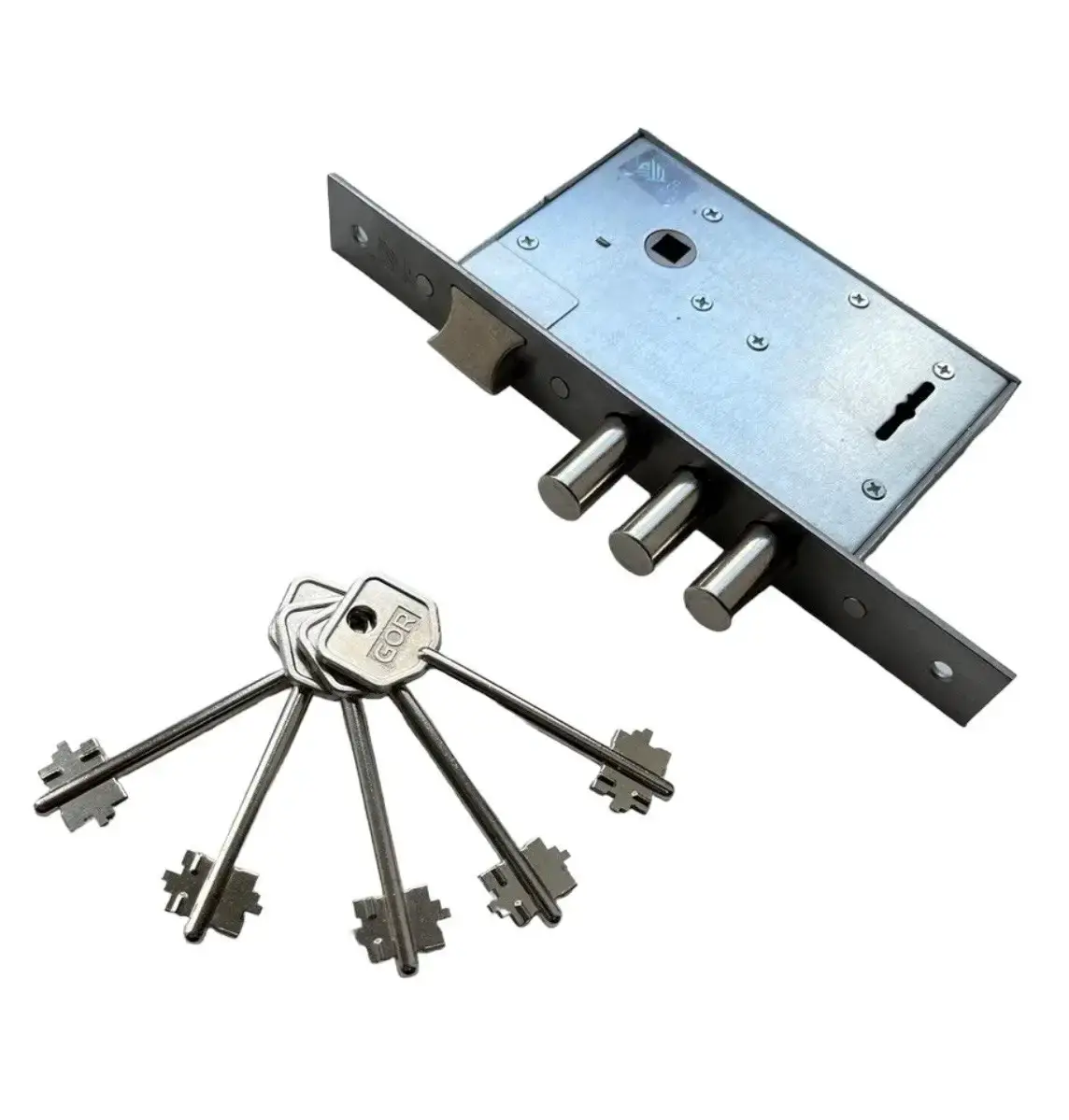 Замок врезной сувальдный GOR 10.11-CR (081424E)