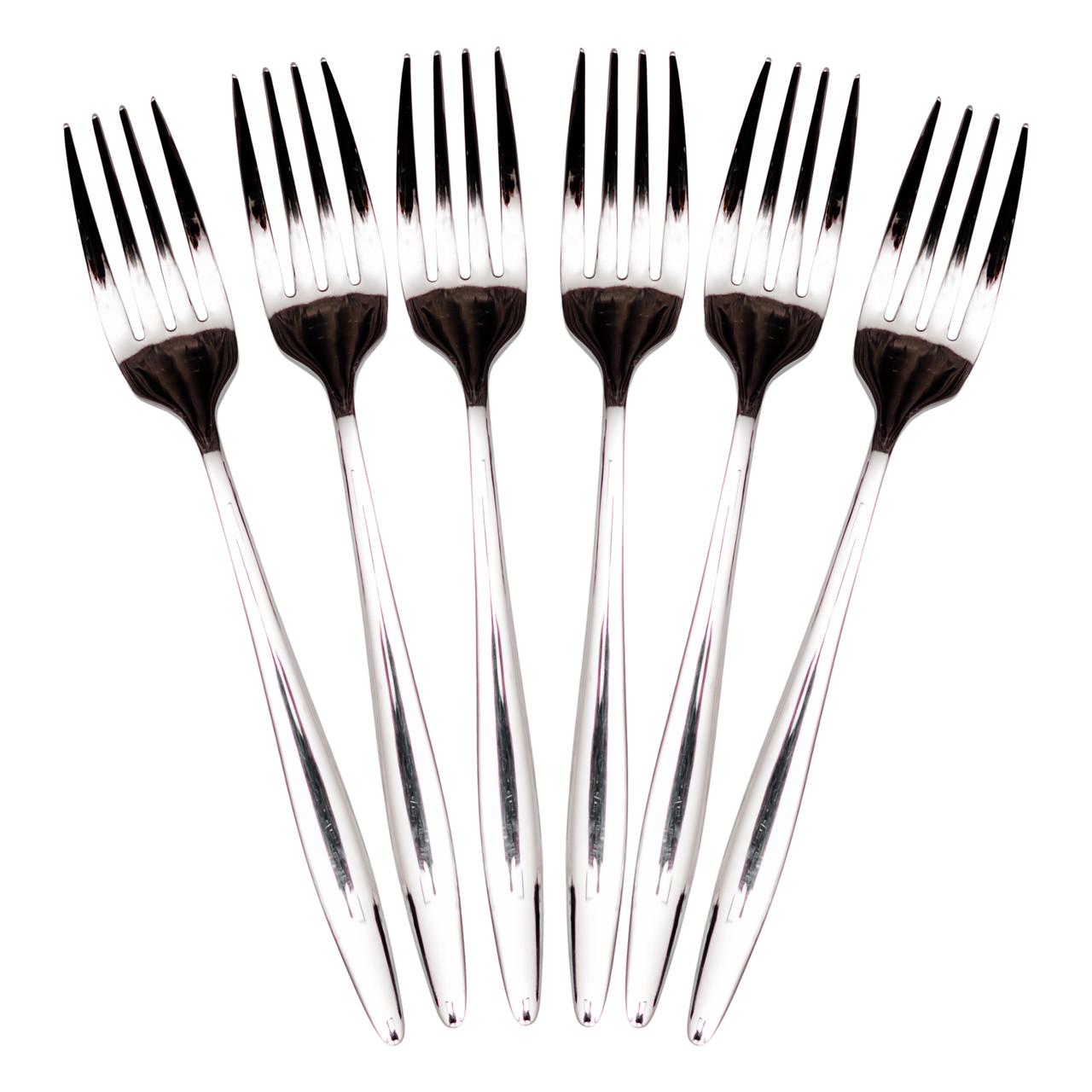 Набор десертных вилок 6 предметов 14 см Серебреный (HP-8-30) - фото 3